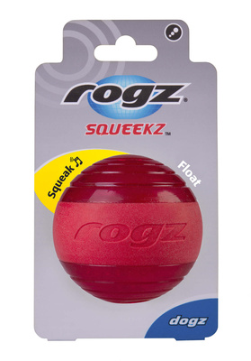 Мяч с пищалкой Squeekz, красный