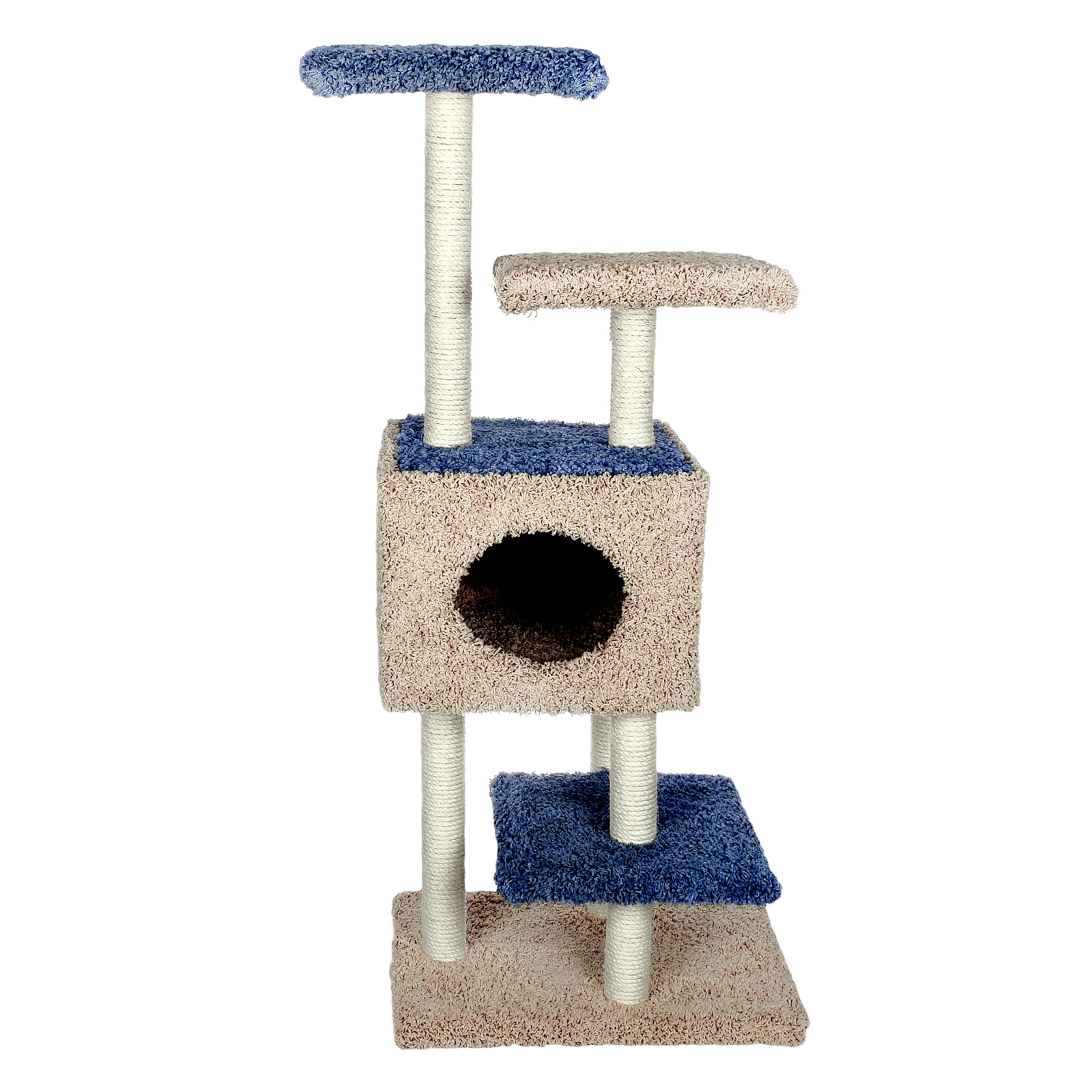 

Когтеточка "Акробат", ковролин, сизаль, 61*46*118 (13,82 кг)