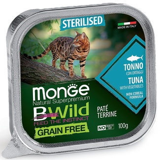 беззерновые консервы для кошек: тунец с овощами