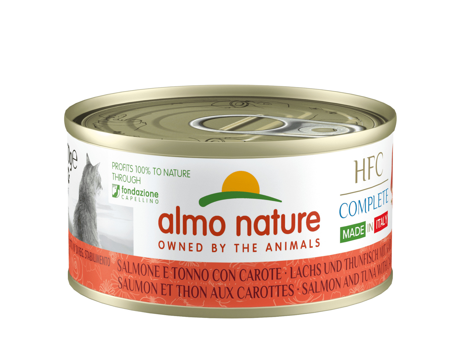 Almo Nature консервы полнорационные консервы для кошек Итальянские рецепты: 