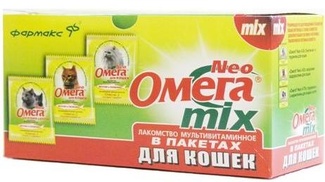 Омега Neo Микс витамины для кошек (15 таб.x21 саше)