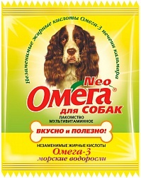 Омега Neo витамины для собак с морскими водорослями, 15 таб. (саше)