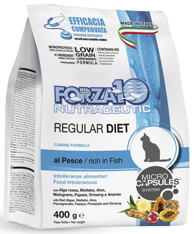 для кошек при аллергии и пищевой непереносимости, диетический с рыбой (1,5 кг) Forza10 для кошек при аллергии и пищевой непереносимости, диетический с рыбой (1,5 кг) - фото 1