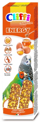 Лакомства для волнистых попугаев и экзотических птиц: палочки с яйцами и медом Selection Energy