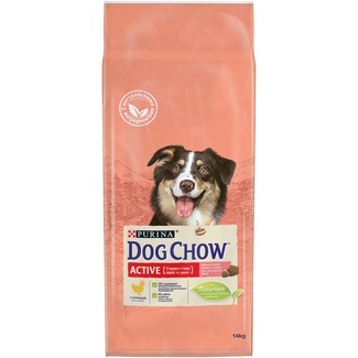Для взрослых активных собак, с курицей Dog Chow