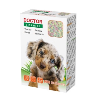 Мультивитаминное лакомство Doctor Animal Mix, для щенков, 120 таблеток Бионикс