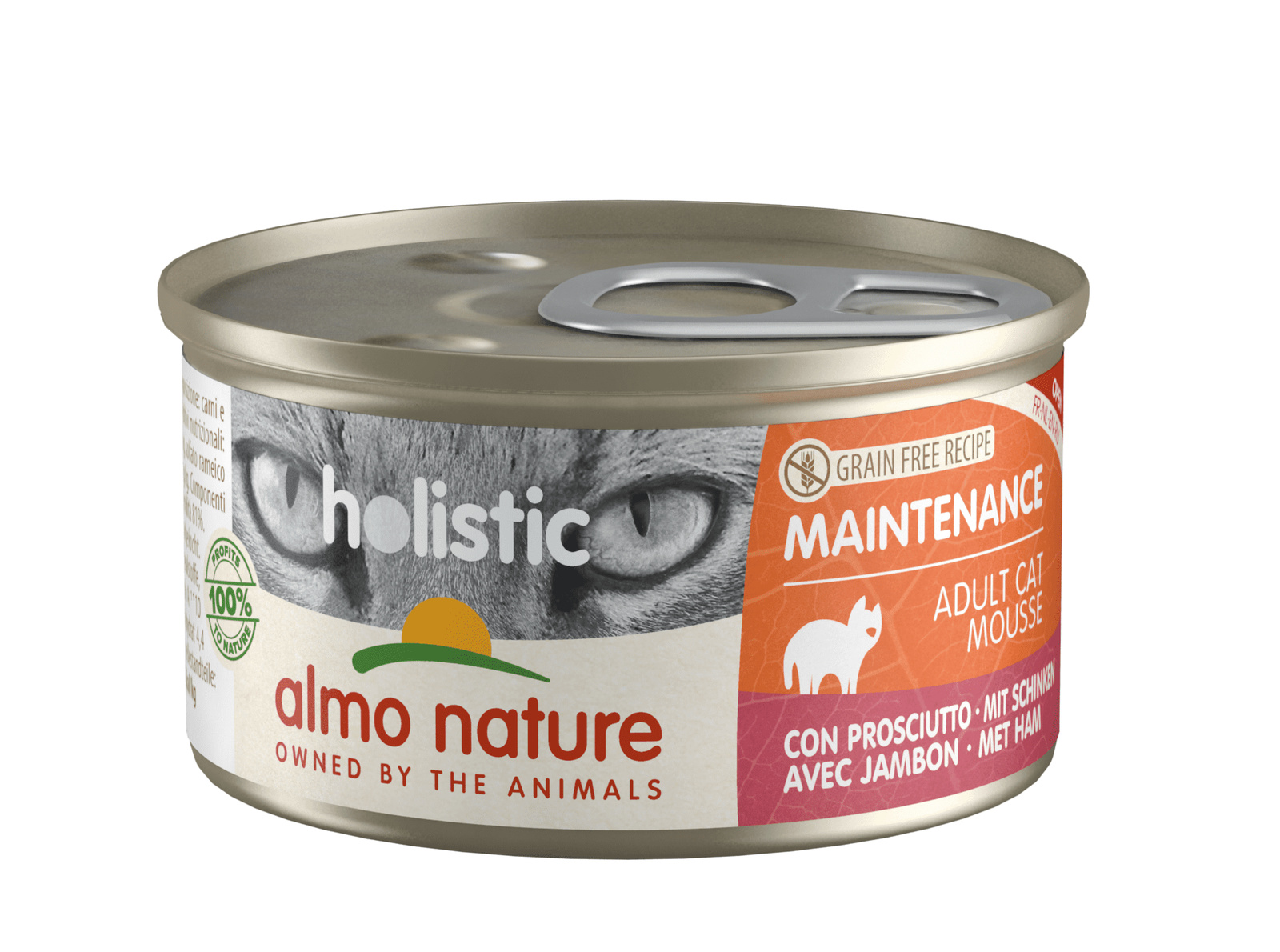 

Almo Nature консервы беззерновые консервы с ветчиной для взрослых кошек (85 г)