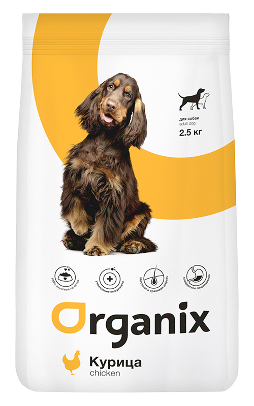 ORGANIX сухой корм для собак, с курицей и рисом (12 кг)