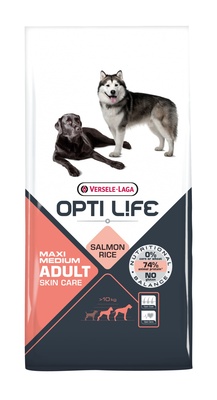 Для собак с чувствительной кожей, с лососем и рисом Opti Life (Versele-Laga)