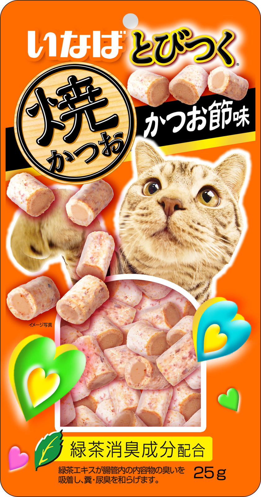 Inaba тобицуку Якикацуо запеченное лакомство для кошек со вкусом кацуобуси (25 г)