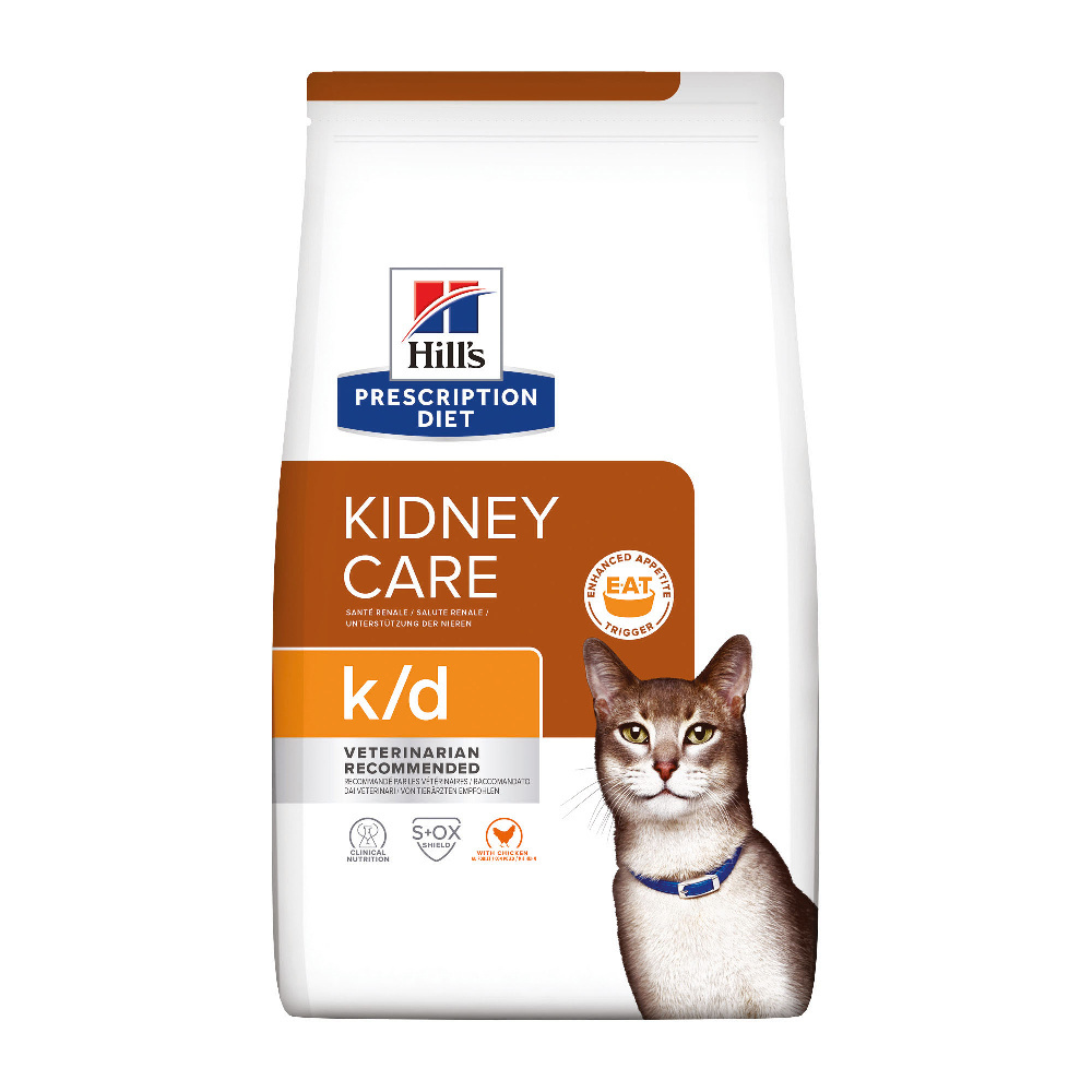 Hill's Prescription Diet k/d Kidney Care сухой диетический, для кошек при профилактике заболеваний почек, с курицей (3 кг) Hill's Prescription Diet k/d Kidney Care сухой диетический, для кошек при профилактике заболеваний п - фото 1