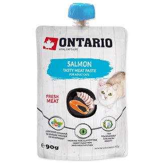 Лакомство-паштет для взрослых кошек из свежего мяса лосося Ontario (консервы, лакомства)