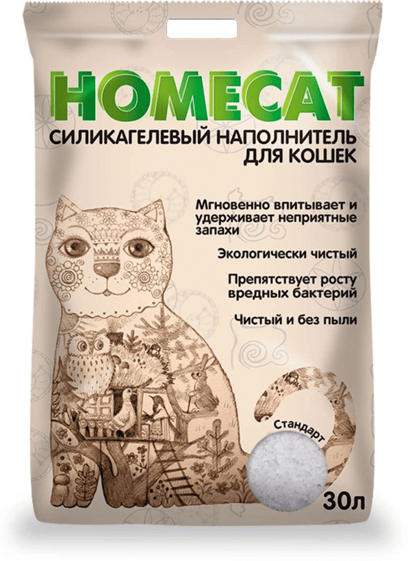 Homecat наполнитель силикагелевый наполнитель для кошачьих туалетов без запаха (5,07 кг) Homecat наполнитель Homecat наполнитель силикагелевый наполнитель для кошачьих туалетов без запаха (5,07 кг) - фото 3