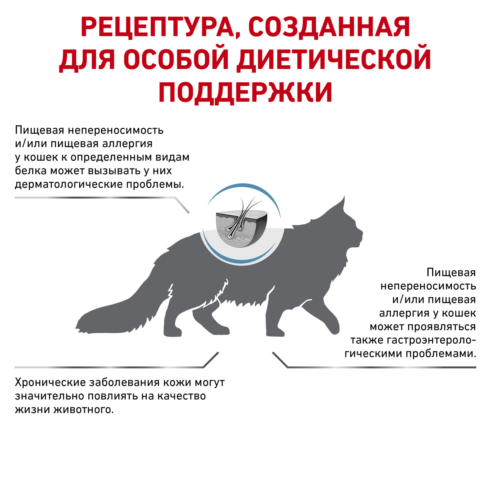 Для кошек при пищевой аллергии с острой непереносимостью (2 кг) Royal Canin (вет.корма) Для кошек при пищевой аллергии с острой непереносимостью (2 кг) - фото 3