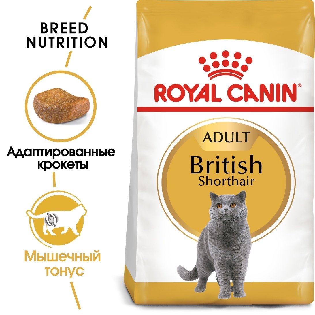Для британских короткошерстных кошек (1-10 лет) (2 кг) Royal Canin (сухие корма) Для британских короткошерстных кошек (1-10 лет) (2 кг) - фото 2