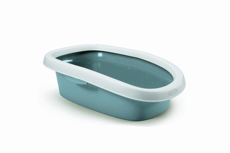 Туалет Sprint-10 с рамкой, серо-голубой, 31х43х14 см