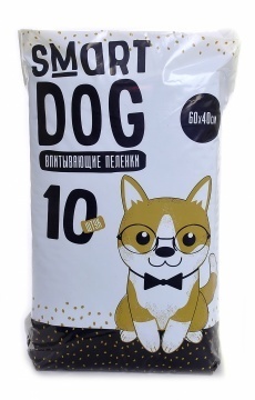Smart Dog  Впитывающие пеленки для собак 60*40, 10 шт