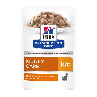 Prescription Diet k/d Kidney Care влажный диетический корм для кошек при хронической болезни почек, с курицей