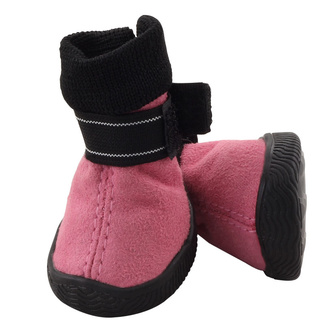 Ботинки для собак, розовые с чёрным Triol (одежда)