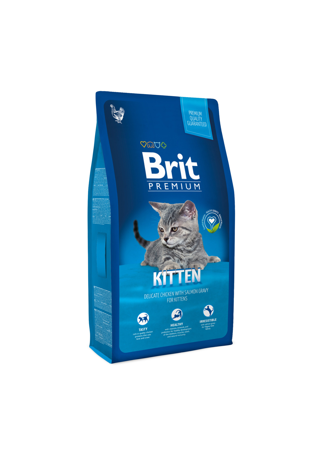 

Корм Brit premium Cat с курицей в лососевом соусе для котят (8 кг)