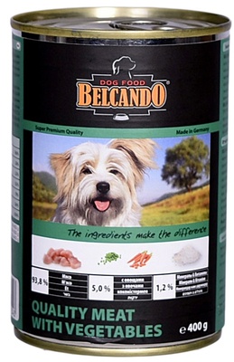Консервы для собак "Мясо с овощами" Belcando
