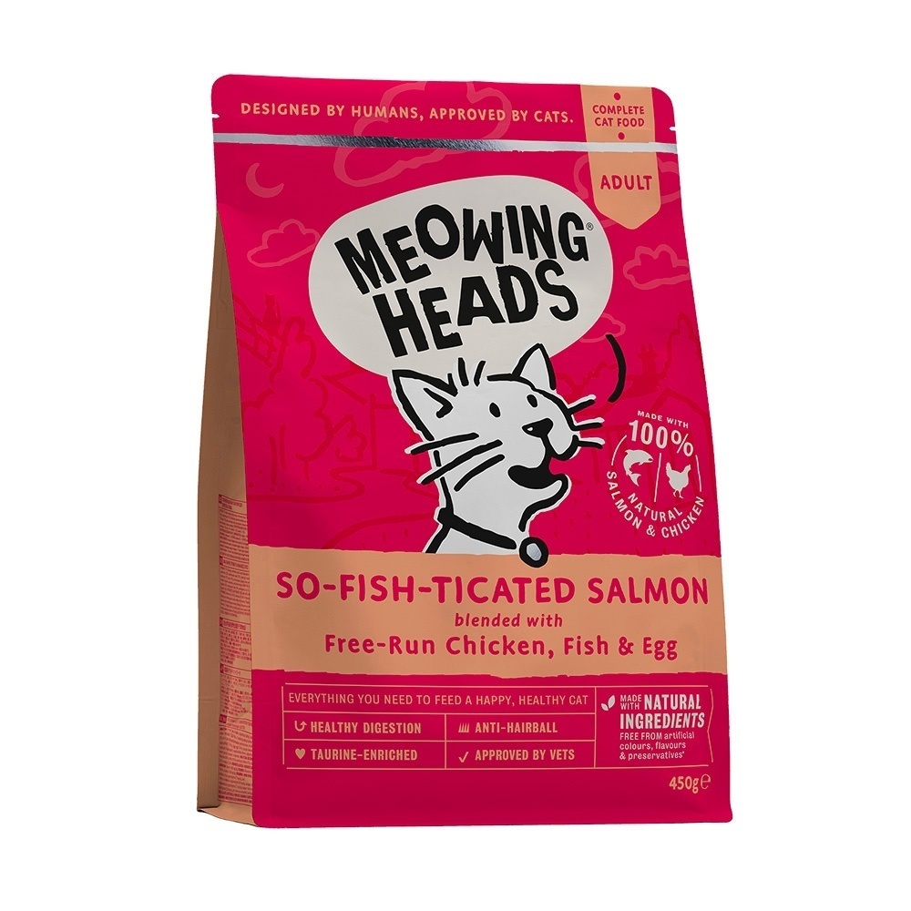 Корм Barking Heads для взрослых кошек, с лососем, курицей и рисом 
