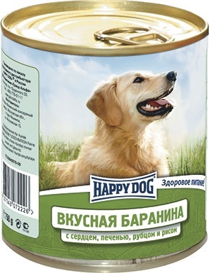 

Консервы для собак с бараниной, сердцем, печенью, рубцом и рисом (750 г)