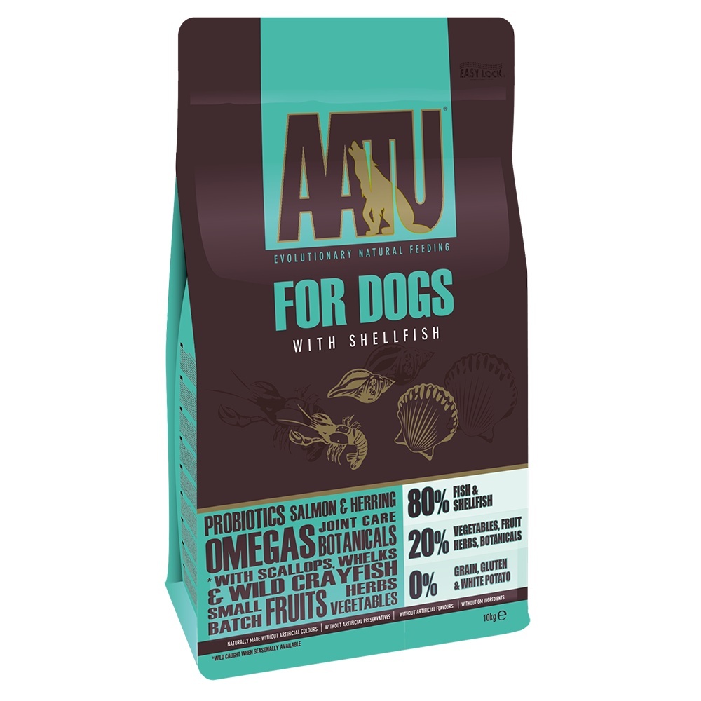 Корм для взрослых собак, с рыбой и ракообразными (10 кг) AATU Корм для взрослых собак, с рыбой и ракообразными (10 кг) - фото 1