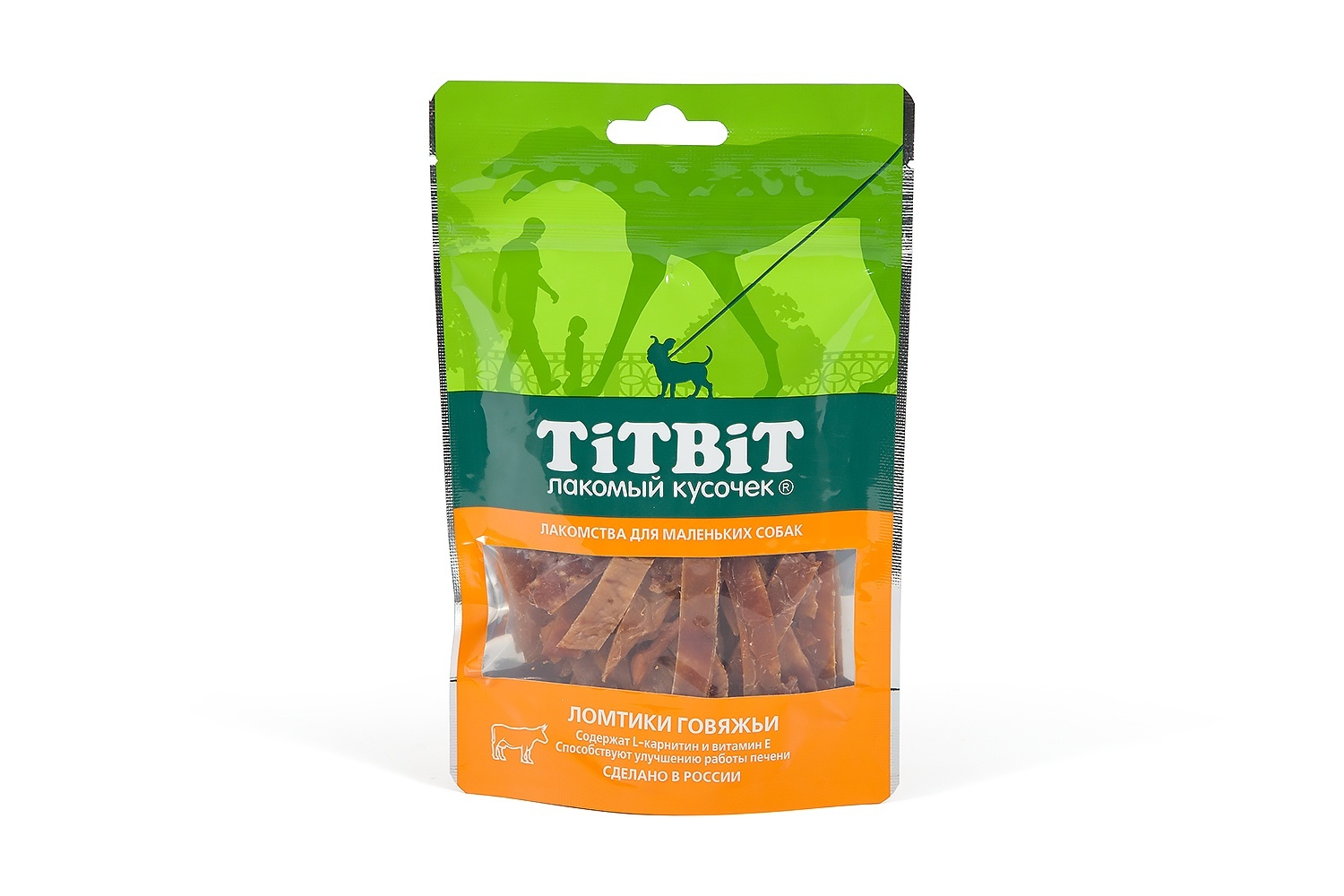 

TiTBiT лакомство для маленьких собак Ломтики говяжьи (50 г)