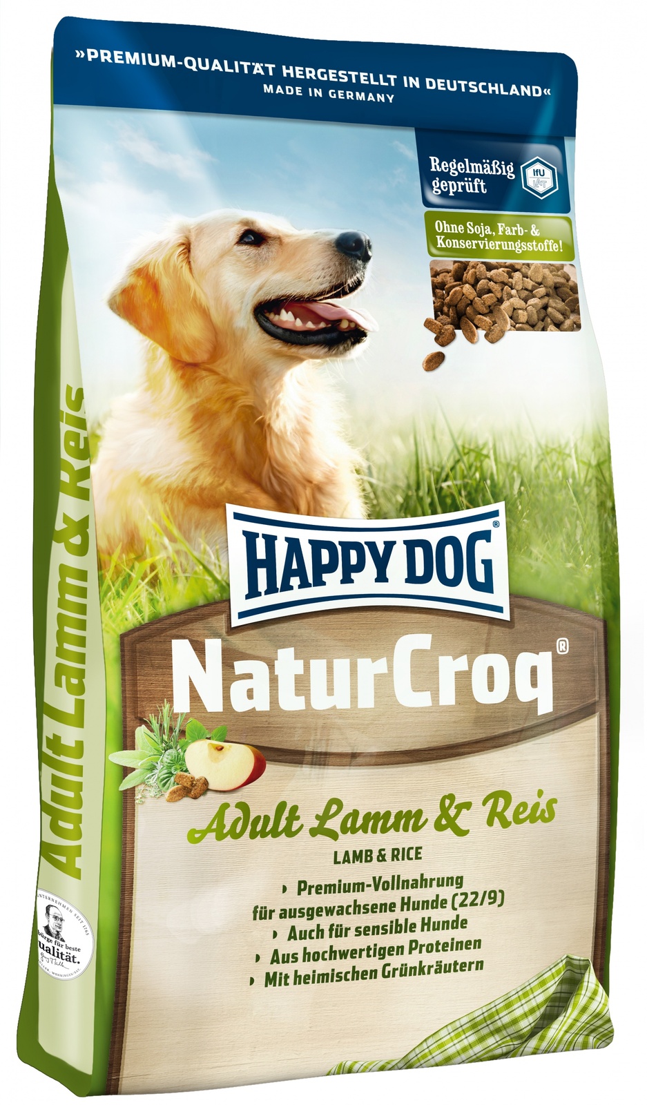 Для чувствительных собак, с ягненком и рисом (15 кг) Happy dog Для чувствительных собак, с ягненком и рисом (15 кг) - фото 1