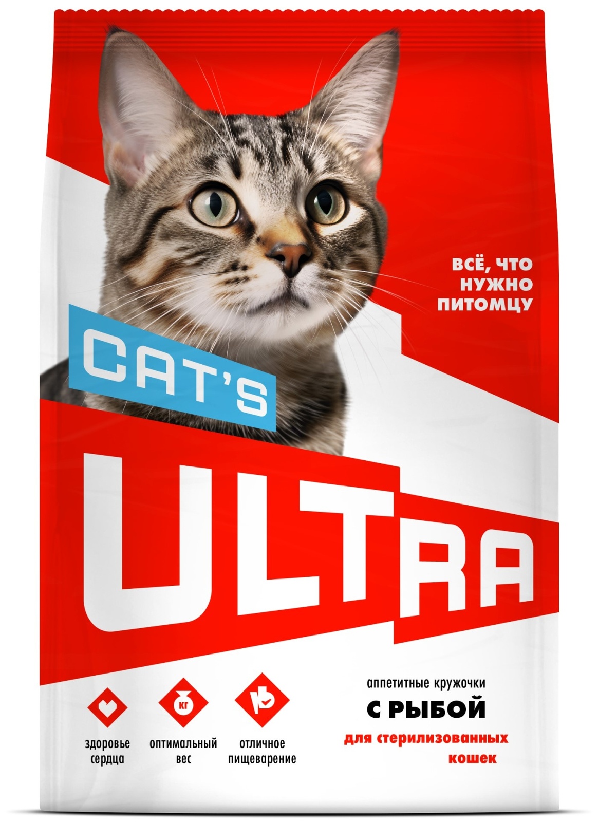 ULTRA аппетитные кружочки с рыбой для стерилизованных кошек (1,5 кг) ULTRA аппетитные кружочки с рыбой для стерилизованных кошек (1,5 кг) - фото 1