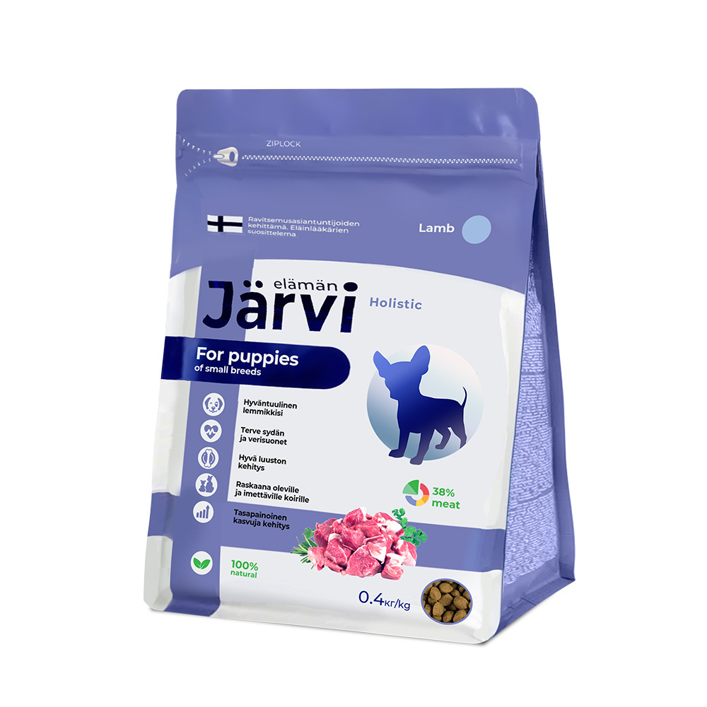 Jarvi сухой корм для щенков мелких пород с ягненком (400 г)