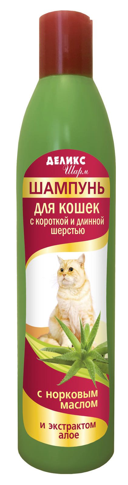 Бионикс зоошампунь Делкис Шарм для кошек с короткой и длинной шерстью (270 г)