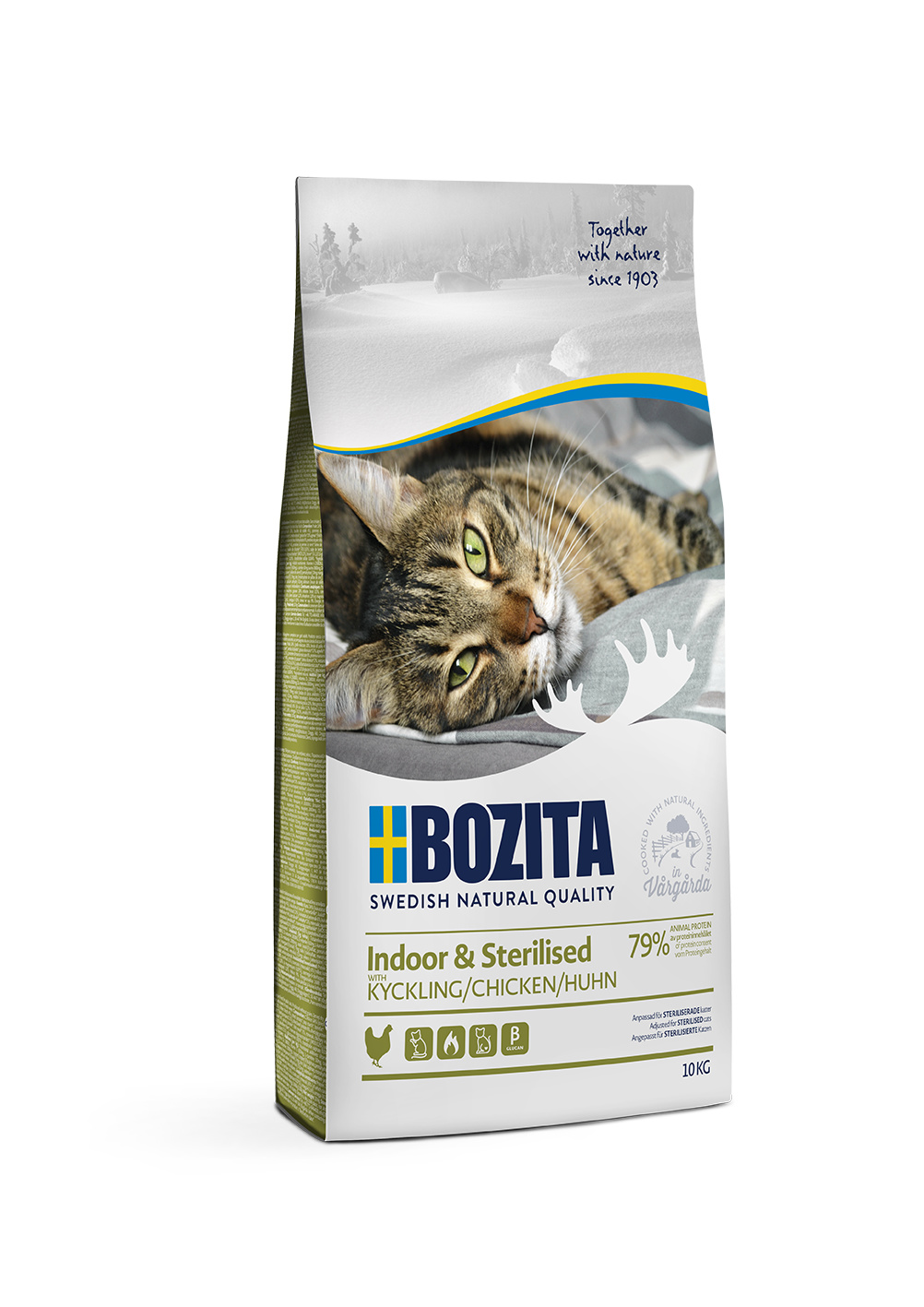 Для домашних и стерилизованных кошек, с курицей и рисом (10 кг) Bozita Для домашних и стерилизованных кошек, с курицей и рисом (10 кг) - фото 3