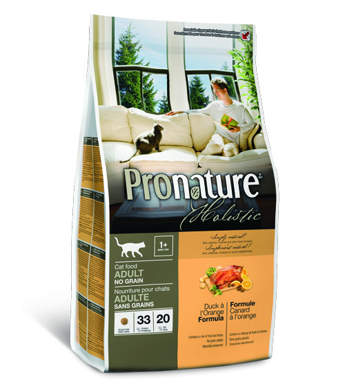

Корм Pronature holistic для взрослых кошек: Утка с апельсином (2,72 кг)