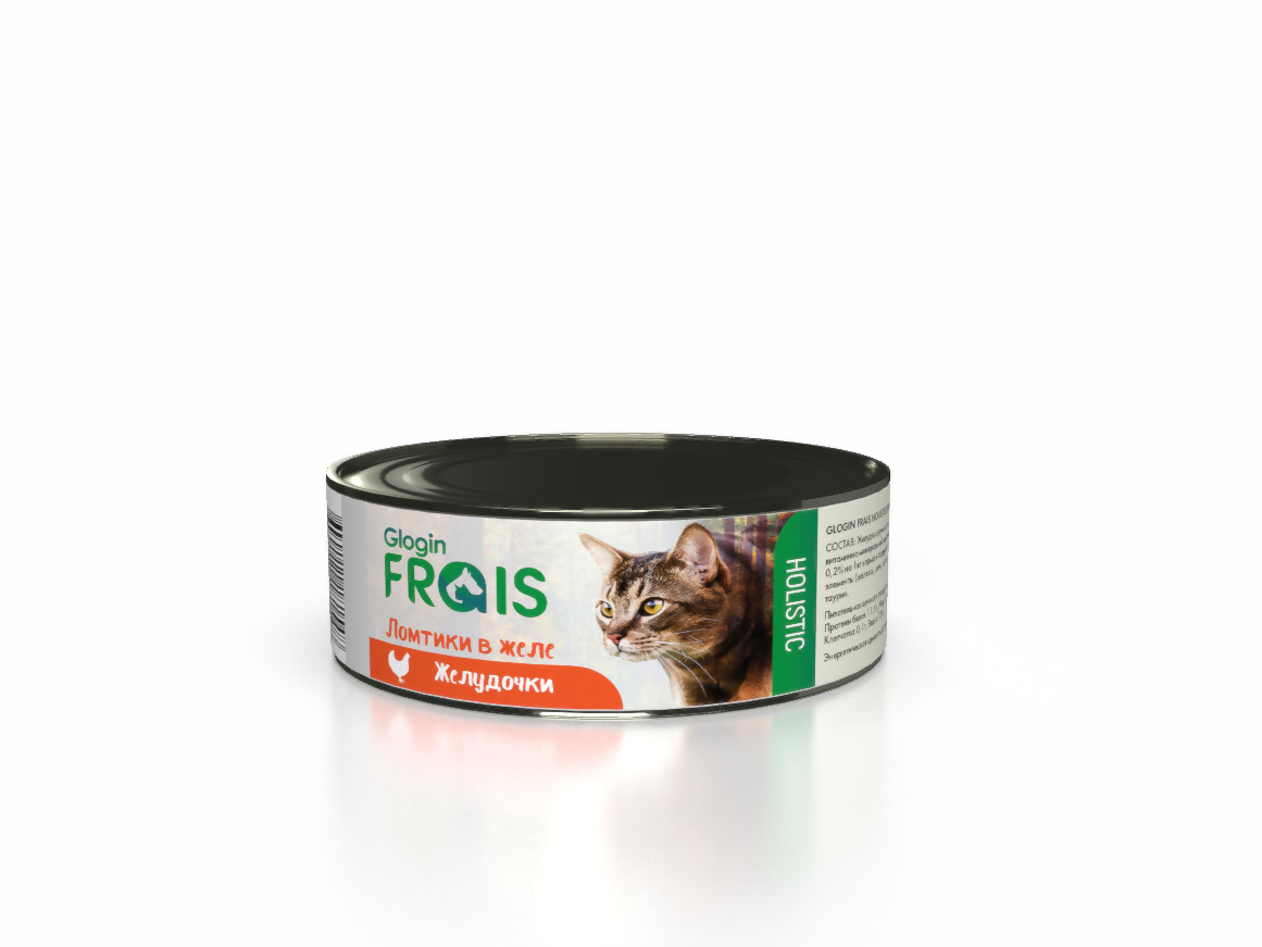 

Frais консервы для кошек ломтики в желе, желудочки (100 г)