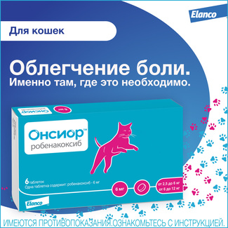 Таблетки Онсиор™ 6 мг для кошек для облегчения воспаления и боли – 6 таблеток