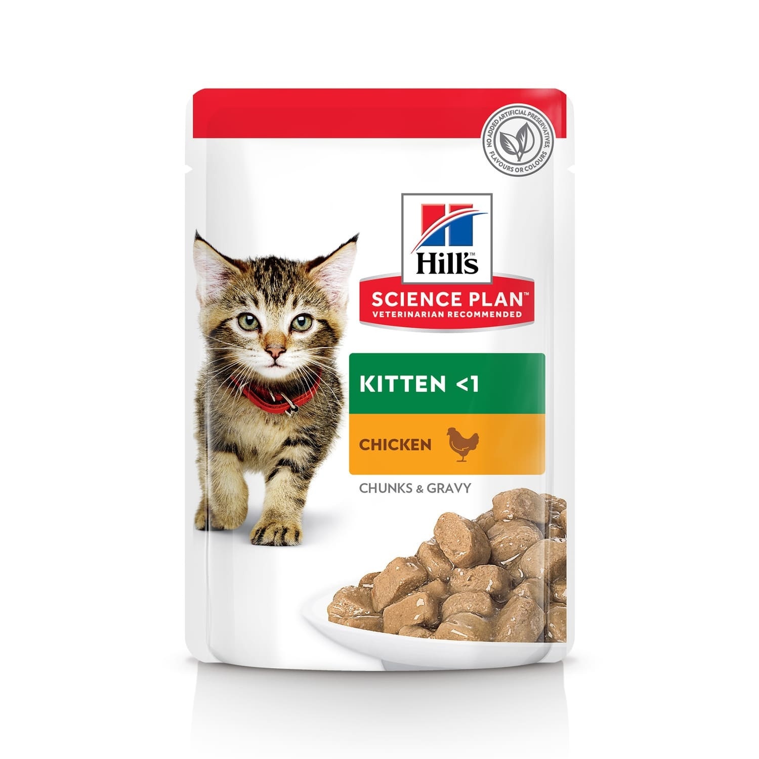 Hill's консервы science Plan для котят для здорового роста и развития, пауч с курицей в соусе (1,02 кг)