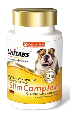 Витамины SlimComplex с Q10 для собак, 100таб