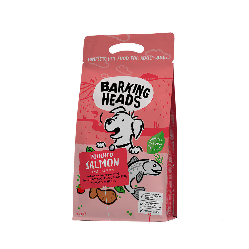 Корм Barking Heads беззерновой корм для собак, с лососем и картофелем 