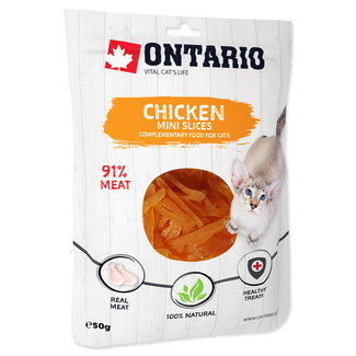 лакомство для кошек куриные мини ломтики Ontario (консервы, лакомства)