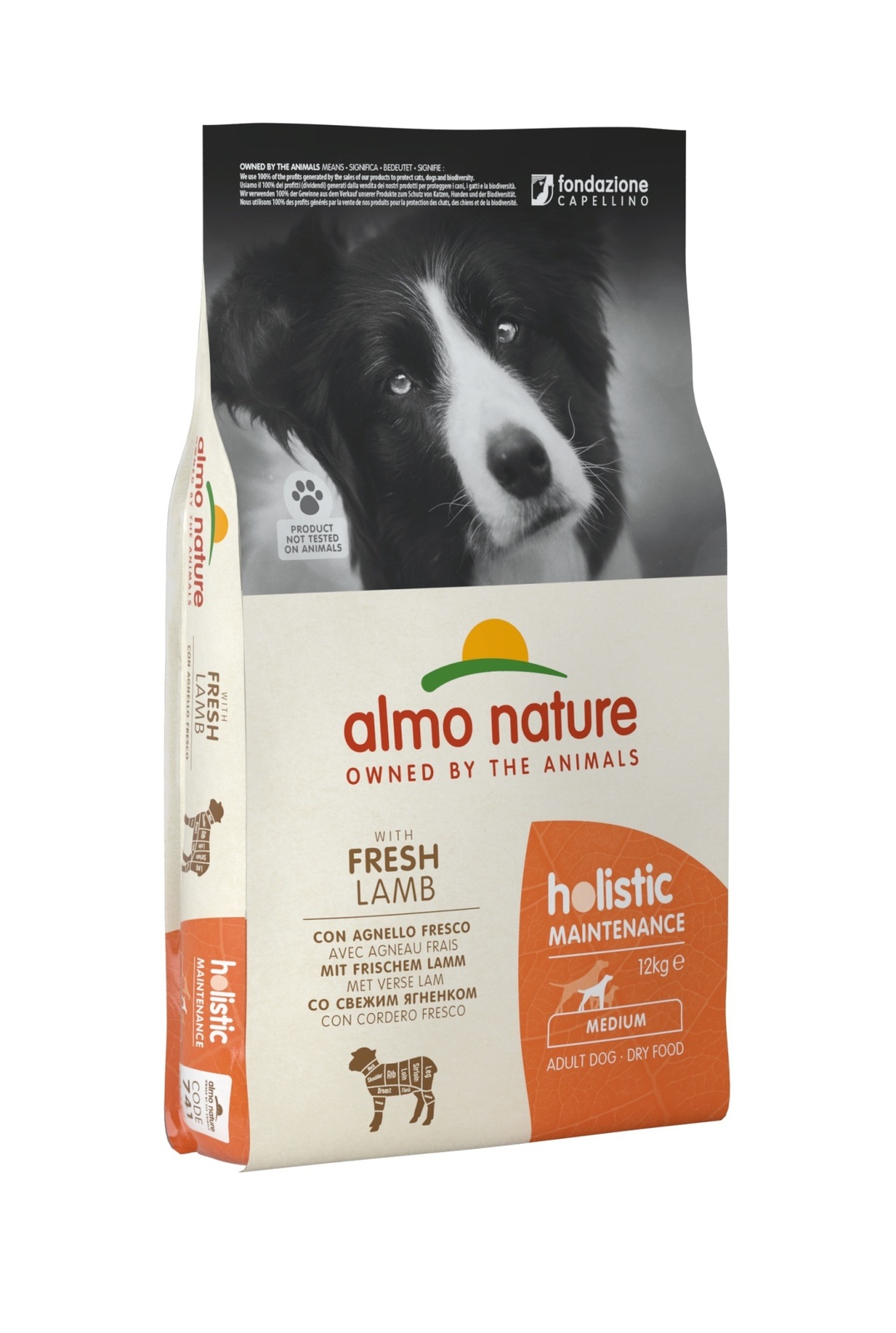 Корм Almo Nature для взрослых собак, с ягненком (12 кг)
