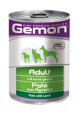 Консервы для собак: паштет с ягненком GEMON