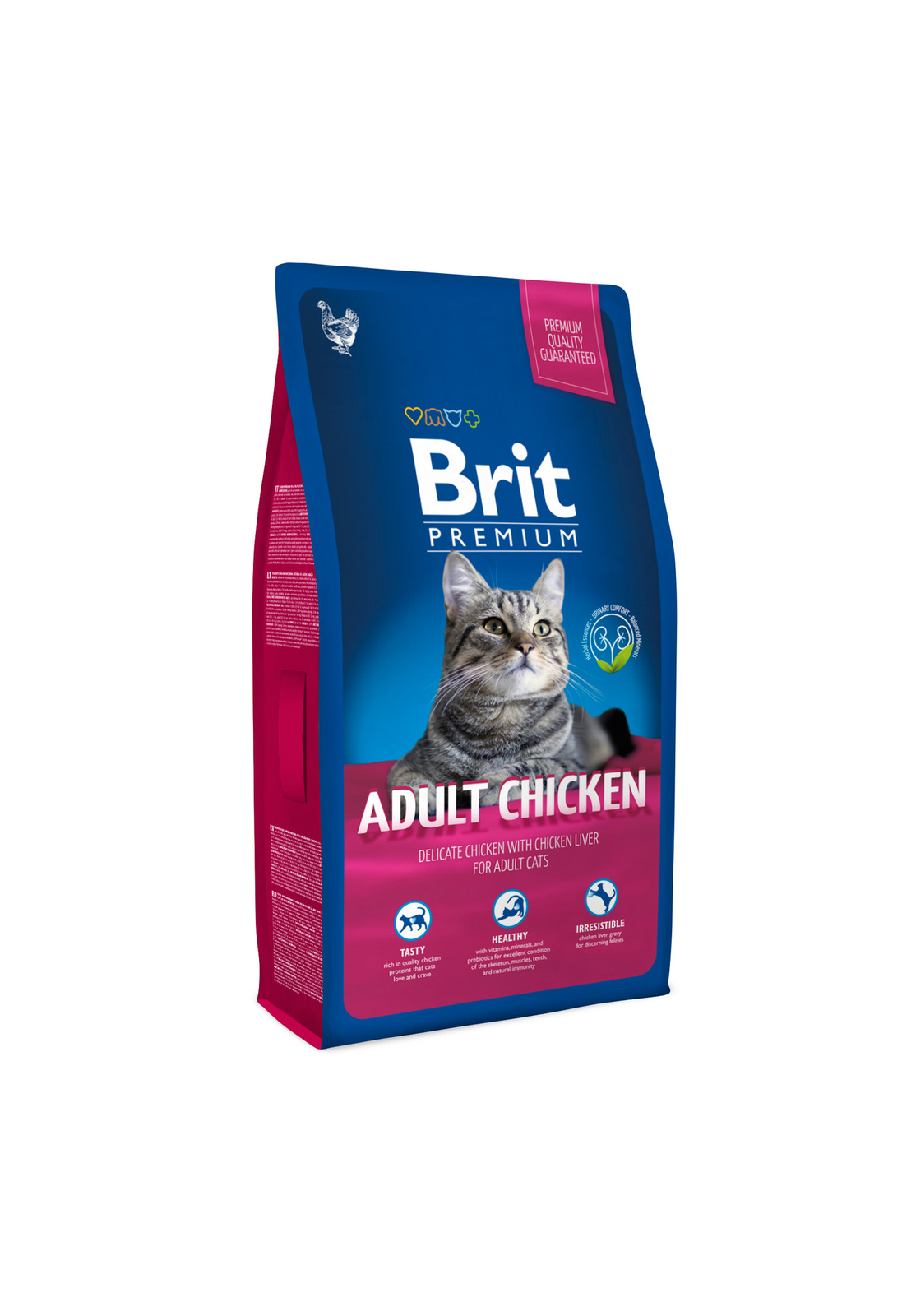 

Корм Brit premium Cat для взрослых кошек, с курицей и куриной печенью (8 кг)