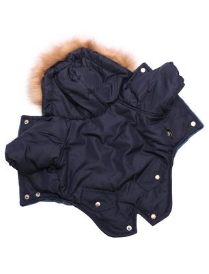 Зимняя куртка для собак: парка, чёрная