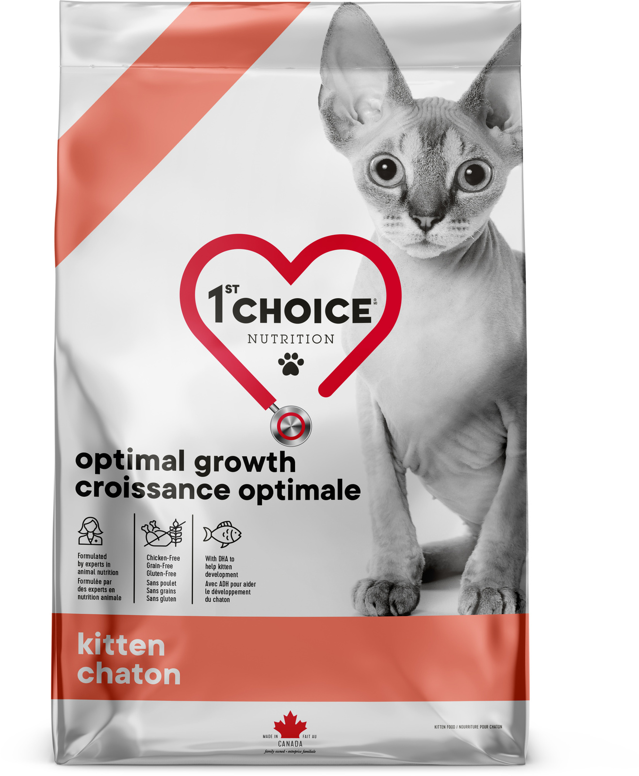 

Корм 1st Choice оптимальный рост для котят, с треской и лососем (1,8 кг)