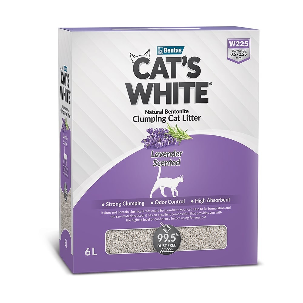 Cat's White наполнитель комкующийся с нежным ароматом лаванды для кошачьего туалета (5,1 кг) Cat's White наполнитель комкующийся с нежным ароматом лаванды для кошачьего туалета (5,1 кг) - фото 1