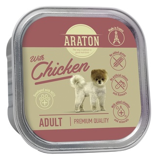 Безглютеновые консервы для взрослых собак, с курицей Araton