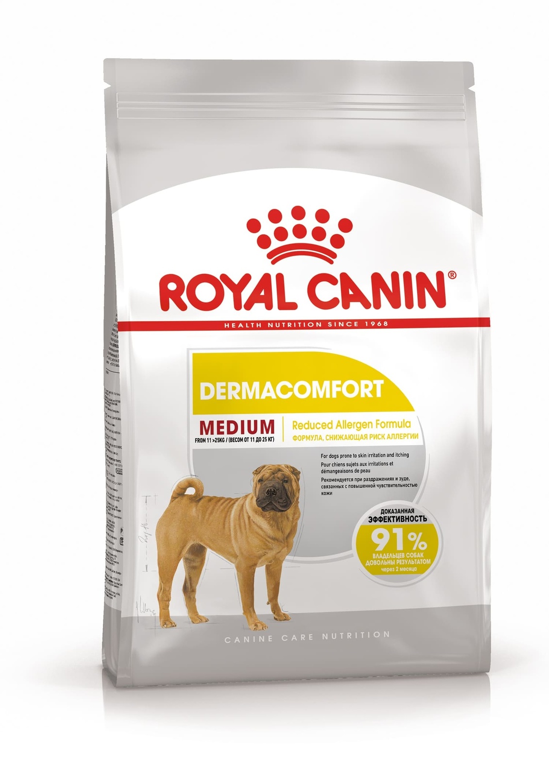 Корм Royal Canin корм для собак средних пород с чувствительной кожей (10 кг) Корм Royal Canin корм для собак средних пород с чувствительной кожей (10 кг) - фото 1