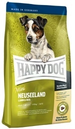 

Корм Happy dog "Новая Зеландия" для чувствительных собак малых пород: ягненок + рис (4 кг)